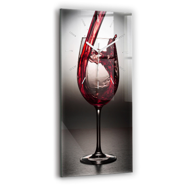Orologio verticale Bicchiere di vino