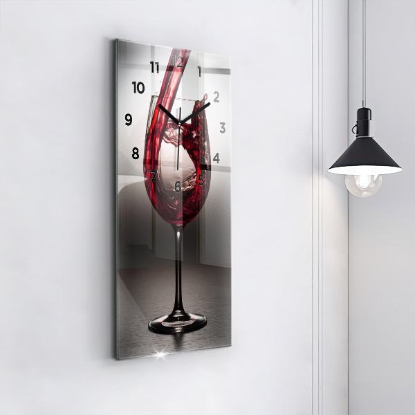 Orologio verticale Bicchiere di vino