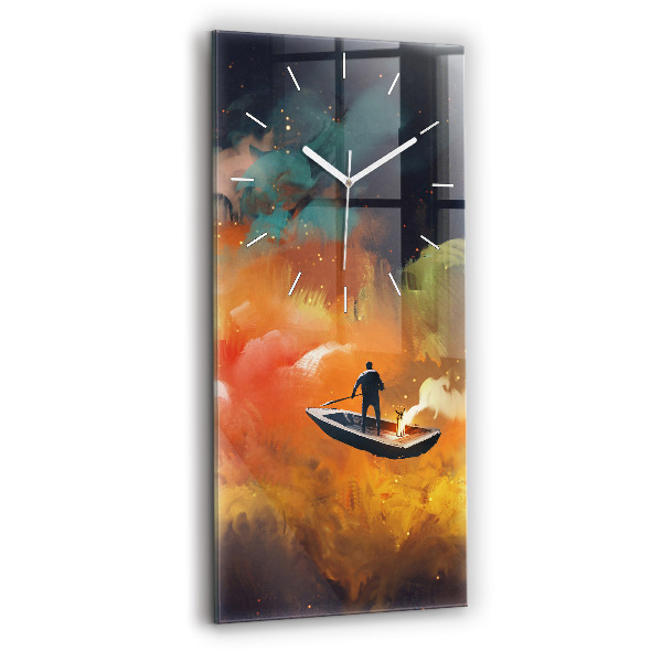 Orologio verticale Pittura astratta