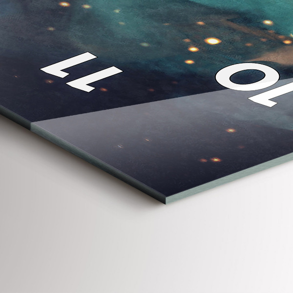 Orologio verticale Pittura astratta