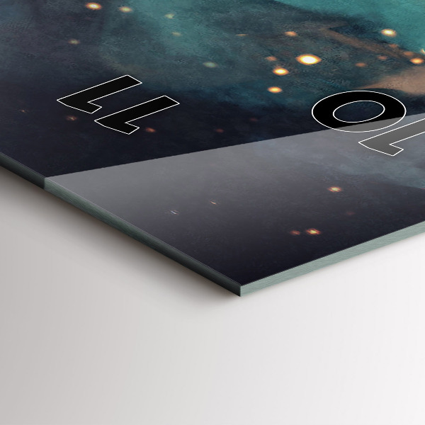 Orologio verticale Pittura astratta