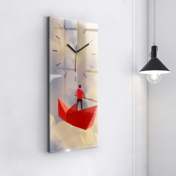 Orologio verticale Navi di carta