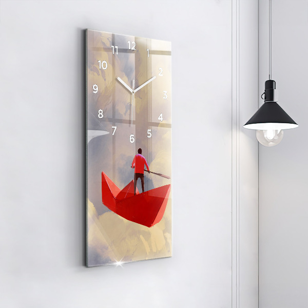 Orologio verticale Navi di carta