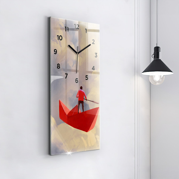 Orologio verticale Navi di carta