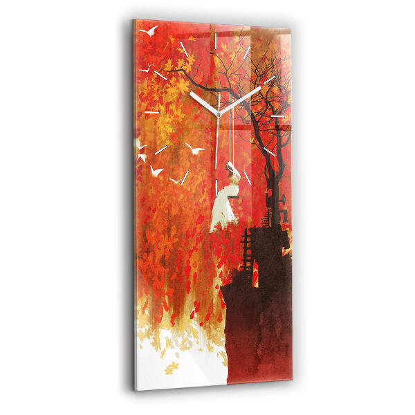 Orologio verticale Sposa in autunno