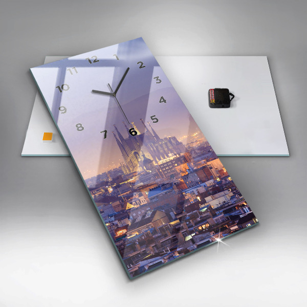 Orologio verticale Vista di Barcellona