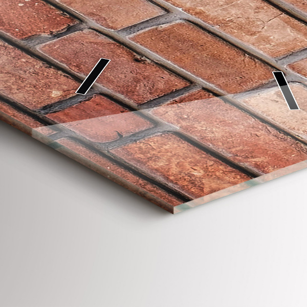 Orologio verticale Muro di mattoni