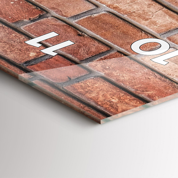 Orologio verticale Muro di mattoni