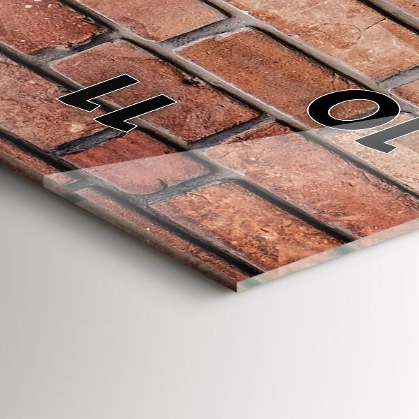 Orologio verticale Muro di mattoni