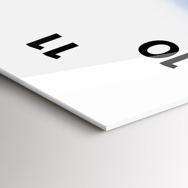 Orologio verticale in vetro Vista subacquea