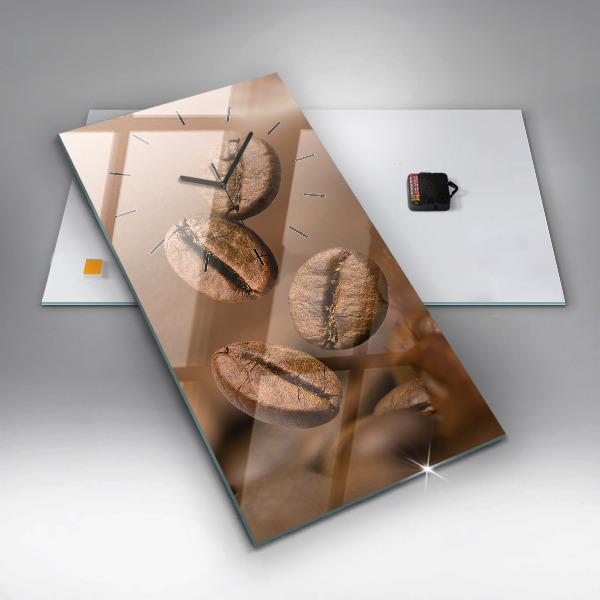 Orologio verticale in vetro Colori astratti