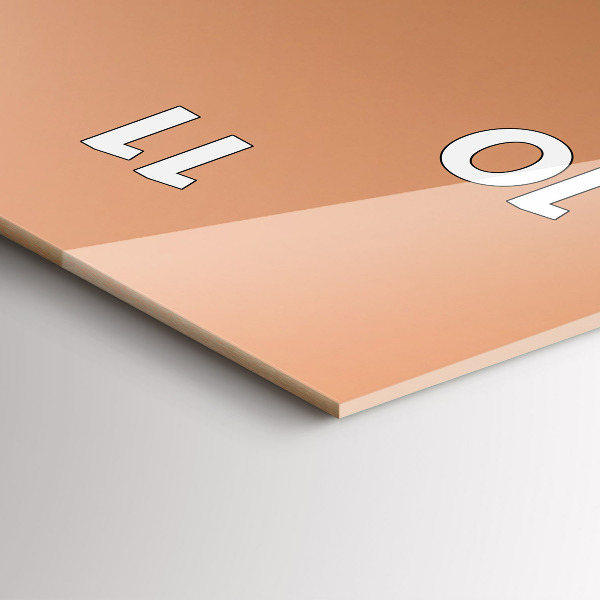 Orologio verticale in vetro Colori astratti