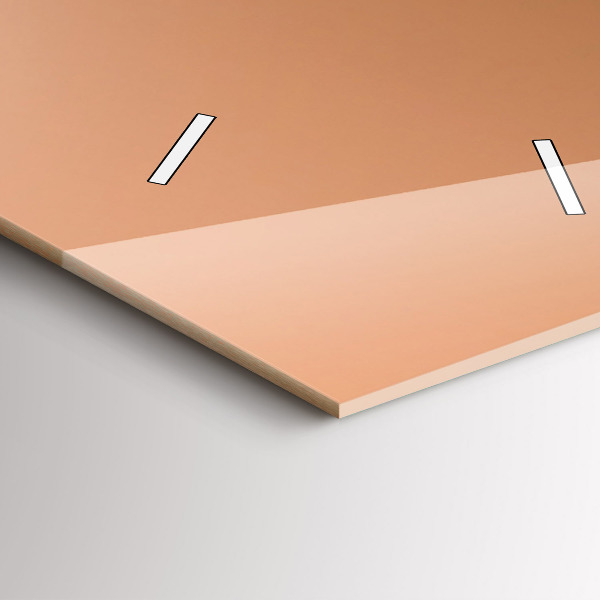 Orologio verticale in vetro Colori astratti