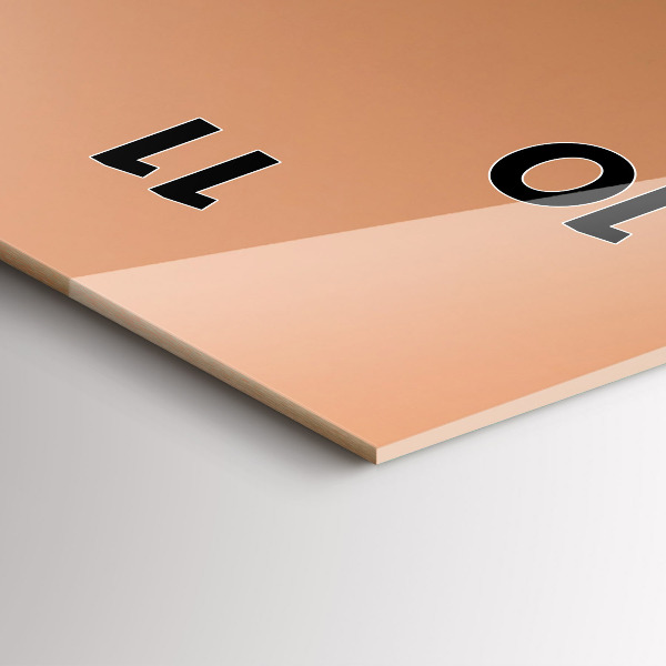 Orologio verticale in vetro Colori astratti