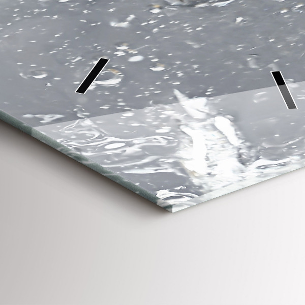 Orologio verticale in vetro Agrumi in acqua