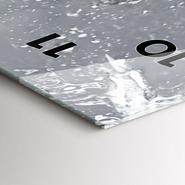 Orologio verticale in vetro Agrumi in acqua