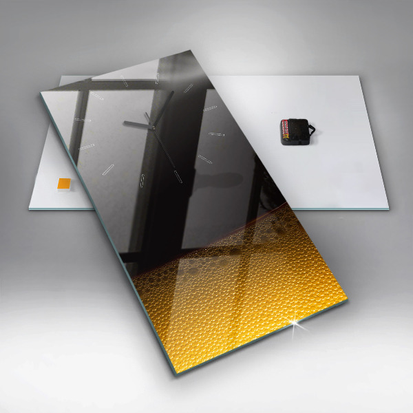 Orologio verticale in vetro Succo d'arancia