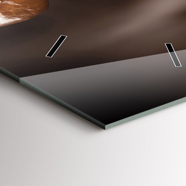 Orologio verticale in vetro Caffè caldo