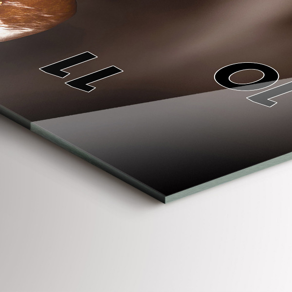 Orologio verticale in vetro Caffè caldo