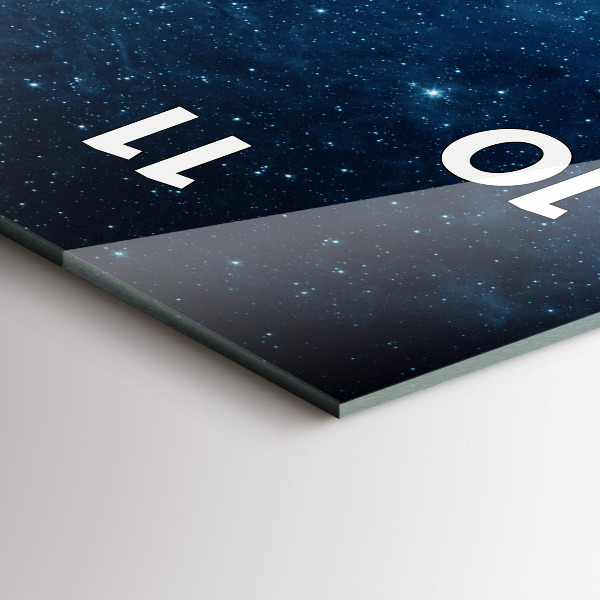 Orologio verticale Terra e galassia – NASA