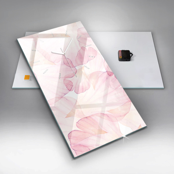 Orologio verticale Petali acquerellati