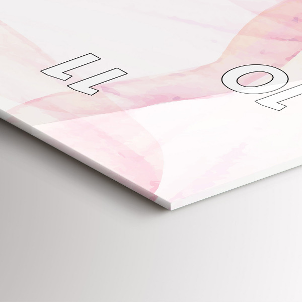 Orologio verticale Petali acquerellati