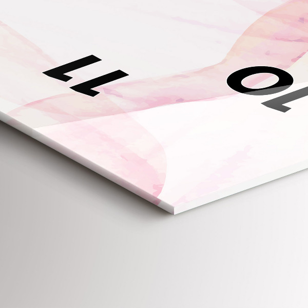 Orologio verticale Petali acquerellati