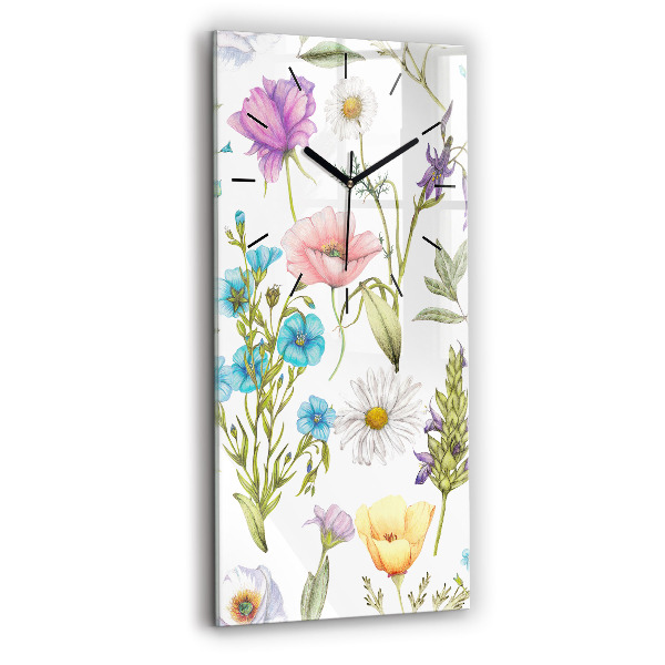 Orologio verticale Composizione floreale