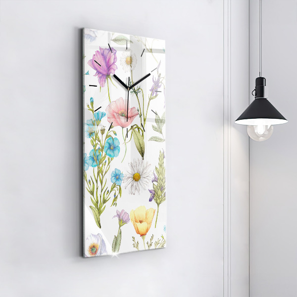 Orologio verticale Composizione floreale