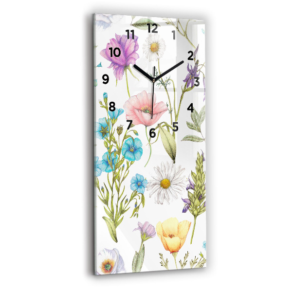 Orologio verticale Composizione floreale