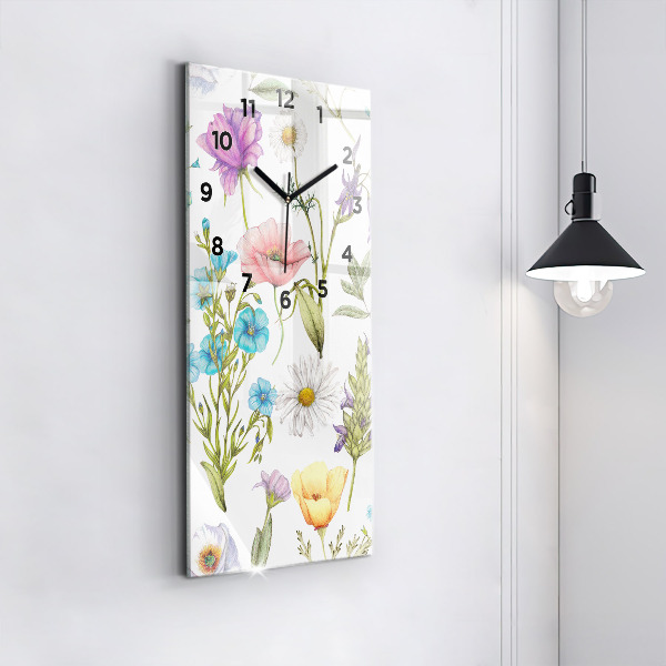 Orologio verticale Composizione floreale