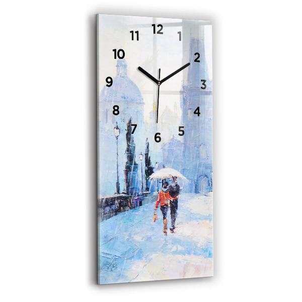 Orologio verticale Arte ad olio