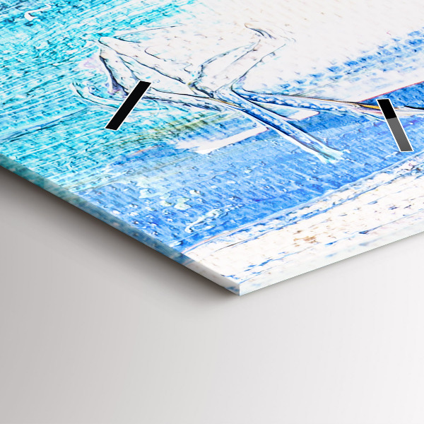 Orologio verticale Coppia sotto la pioggia