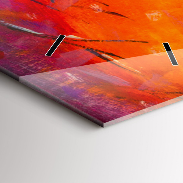 Orologio verticale in vetro Coppia nella foresta