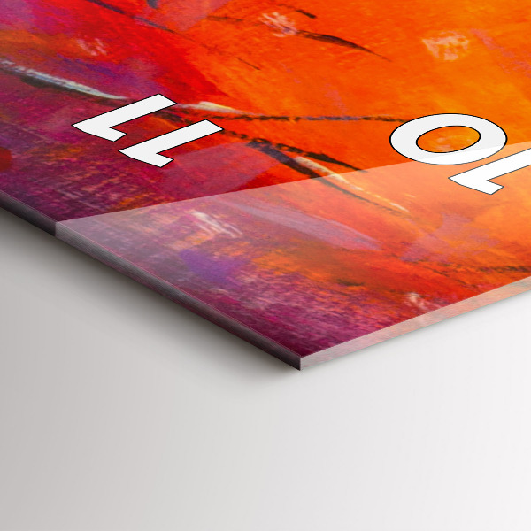 Orologio verticale in vetro Coppia nella foresta