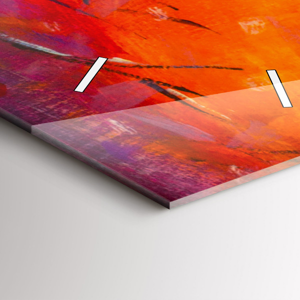 Orologio verticale in vetro Coppia nella foresta