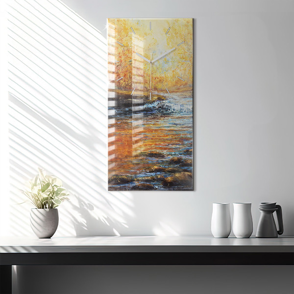 Orologio verticale in vetro Arte artistica