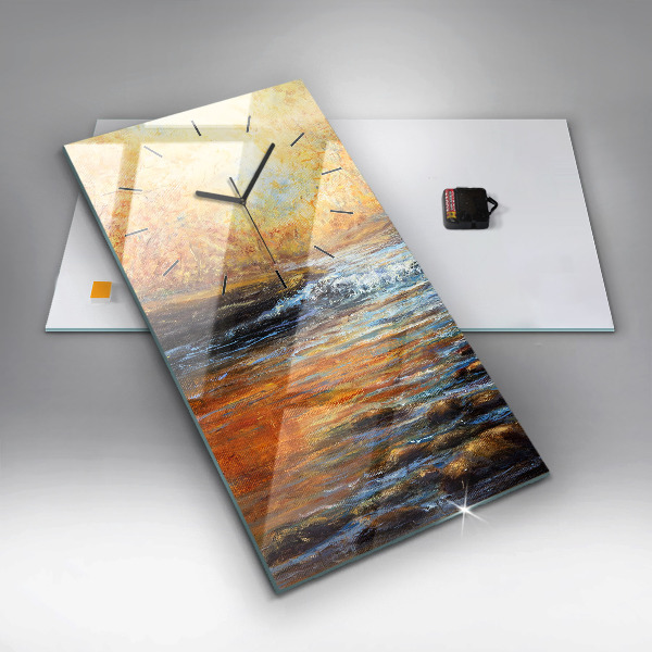 Orologio verticale in vetro Arte artistica