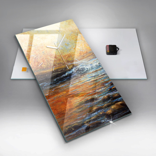 Orologio verticale in vetro Arte artistica