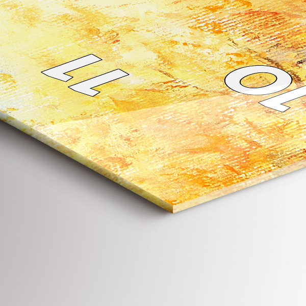 Orologio verticale in vetro Arte artistica