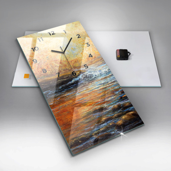 Orologio verticale in vetro Arte artistica