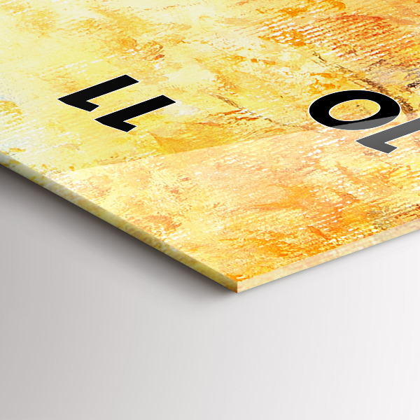 Orologio verticale in vetro Arte artistica