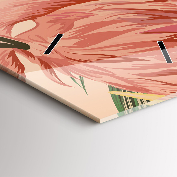 Orologio verticale Foglie di palma tropicali