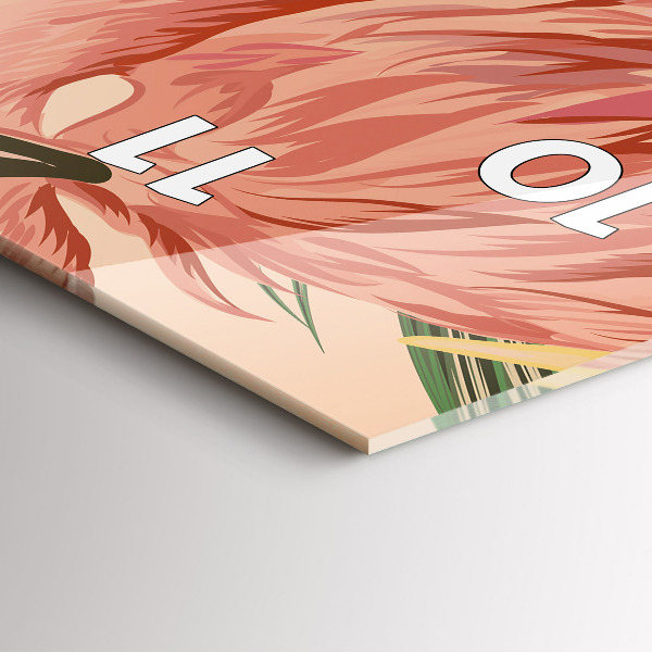 Orologio verticale Foglie di palma tropicali