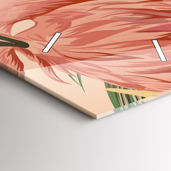 Orologio verticale Foglie di palma tropicali