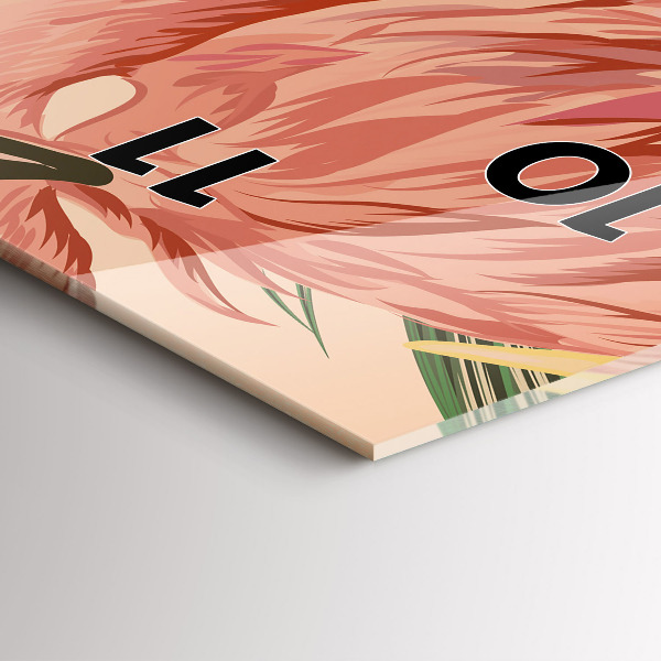 Orologio verticale Foglie di palma tropicali