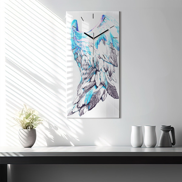 Orologio verticale Imitazione delle ali degli uccelli