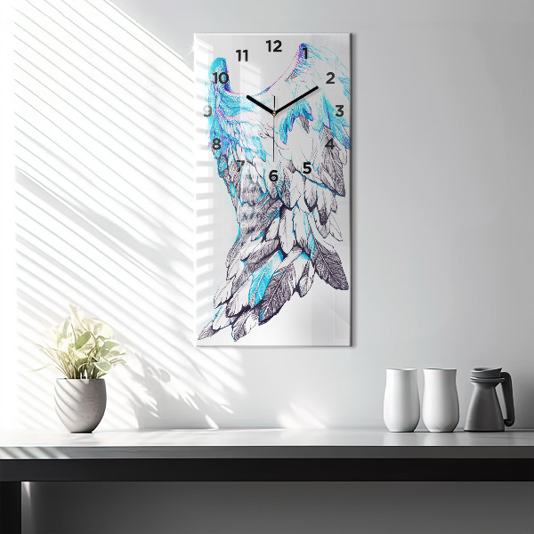 Orologio verticale Imitazione delle ali degli uccelli