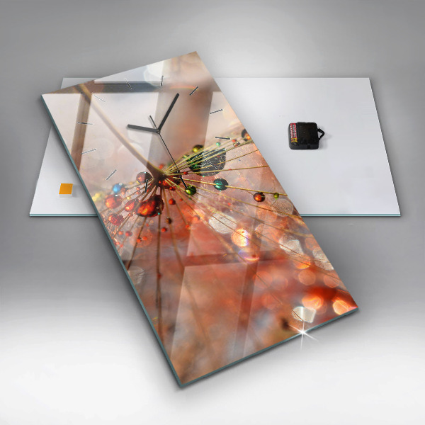 Orologio verticale Dente di leone con rugiada