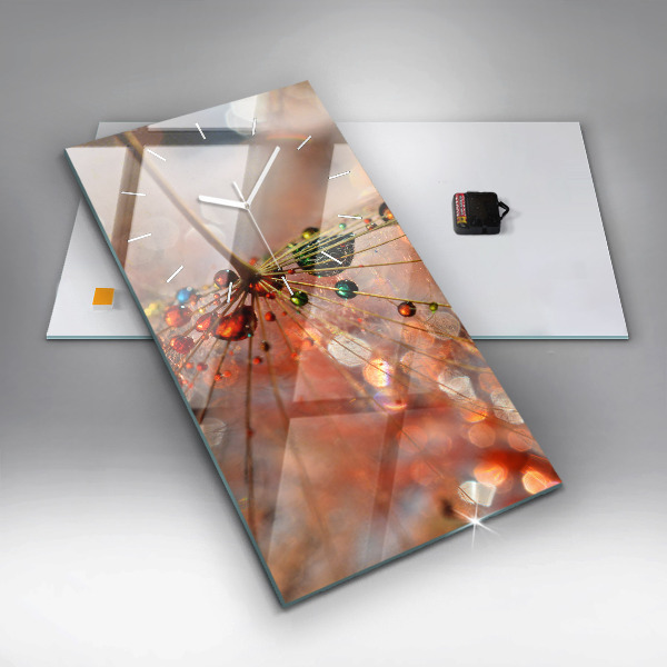 Orologio verticale Dente di leone con rugiada